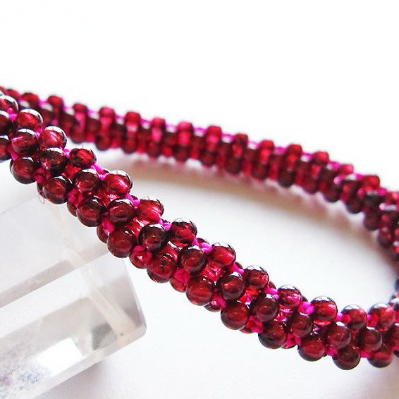 ガーネット ブレスレット 8mm [T87-14890]