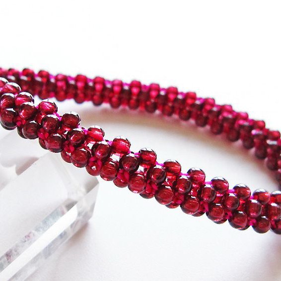 ガーネット ブレスレット 8mm [T87-14897]