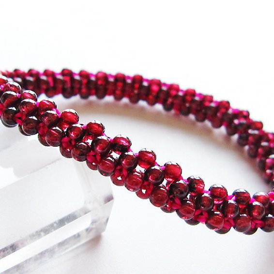 ガーネット ブレスレット 8mm [t87-14898]