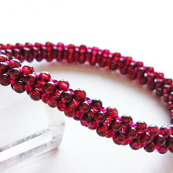 ガーネット ブレスレット 8mm [T87-14899]