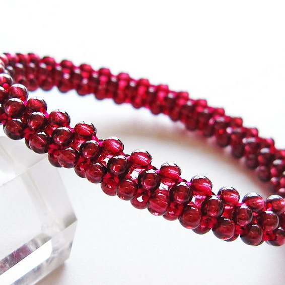ガーネット ブレスレット 8mm [T87-14910]