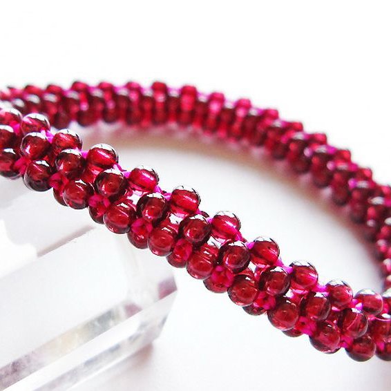 ガーネット ブレスレット 8mm [T87-14912]