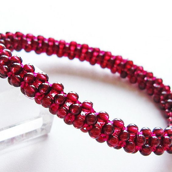 ガーネット ブレスレット 8mm [T87-14914]
