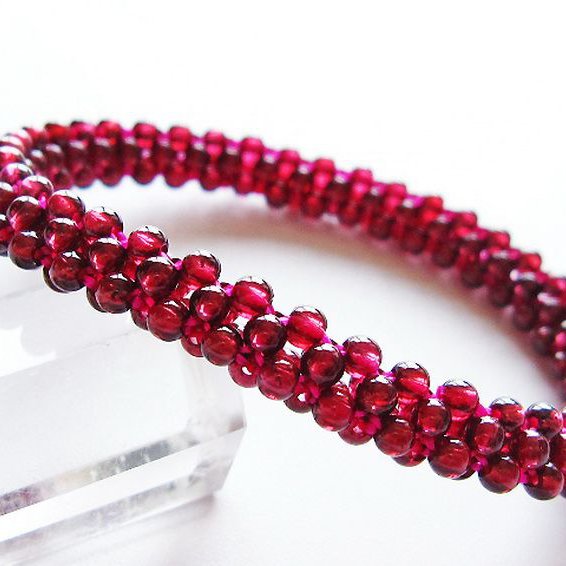 ガーネット ブレスレット 8mm [T87-14916]