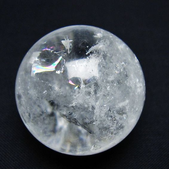 ヒマラヤ水晶 丸玉 33mm [t91-9208]