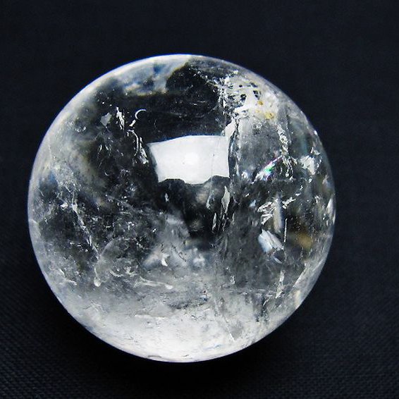 ヒマラヤ水晶 丸玉 33mm [t91-9264]