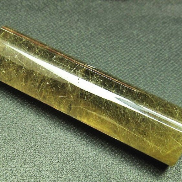 豪華ルチル 印材　※別途料金で篆刻可能 15mm [T94-210]