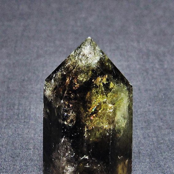 虹入り シトリン水晶 六角柱[T98-1938]