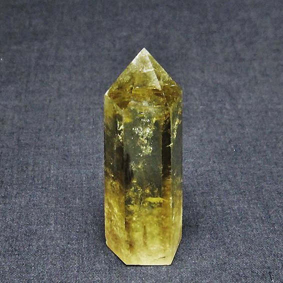 虹入り シトリン水晶 六角柱[T98-1940]
