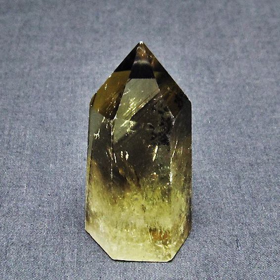 虹入り シトリン水晶ファントム 六角柱[T98-2024]