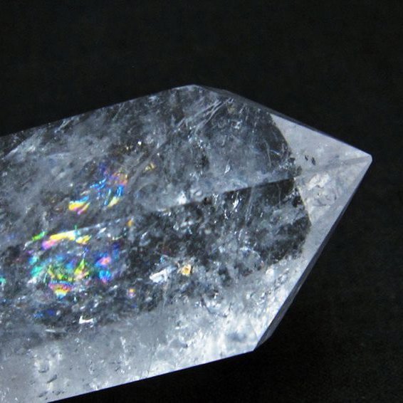 虹入り ヒマラヤ水晶ダブルポイント[T98-2091]