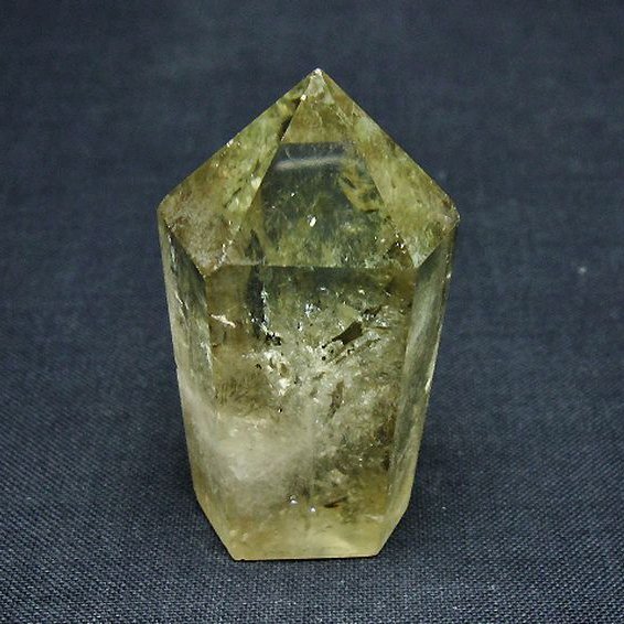 虹入り シトリン水晶 六角柱 [t98-2227]