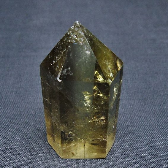 虹入り シトリン水晶 六角柱[T98-2282]