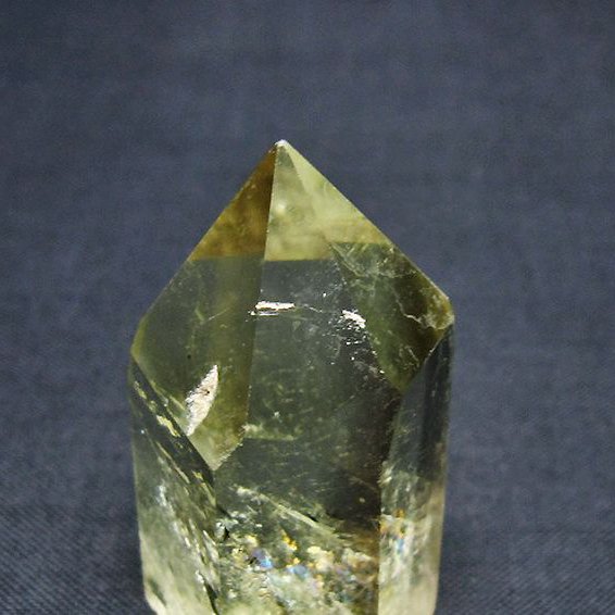 虹入り シトリン水晶 六角柱[T98-2321]