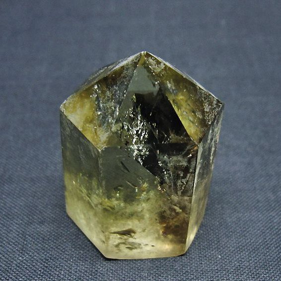 虹入り シトリン水晶 六角柱[T98-2354]