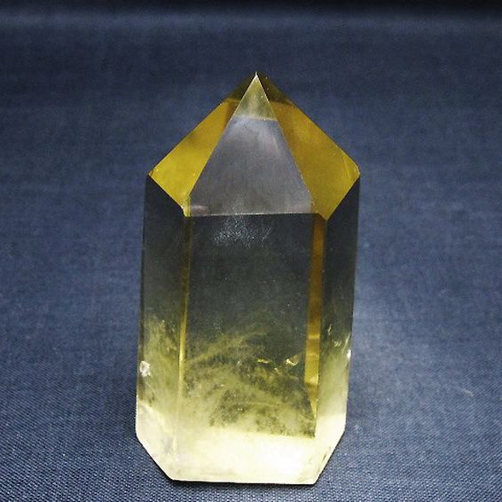 シトリン水晶スーパーファントム 六角柱 [t98-2446]