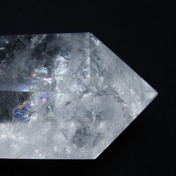 虹入り ヒマラヤ水晶ダブルポイント [t98-2517]