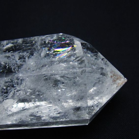 虹入り ヒマラヤ水晶ダブルポイント [t98-2529]