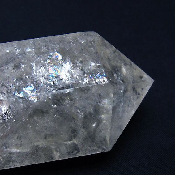 虹入り ヒマラヤ水晶ダブルポイント [t98-2532]