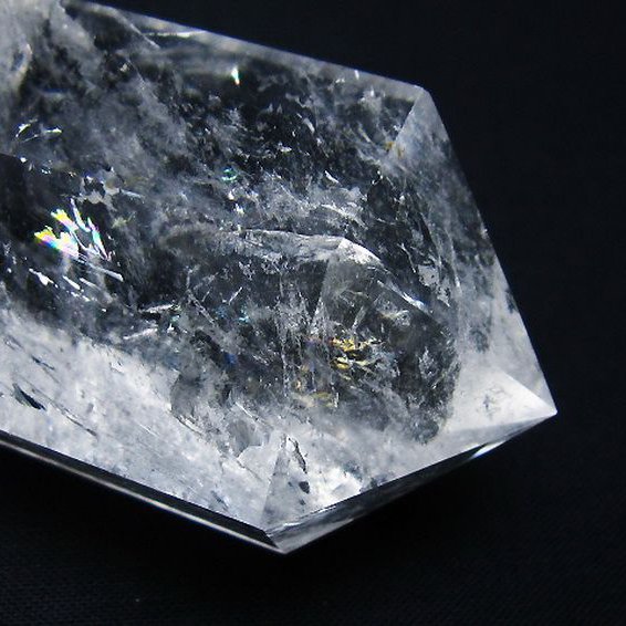 虹入り ヒマラヤ水晶ダブルポイント [t98-2590]