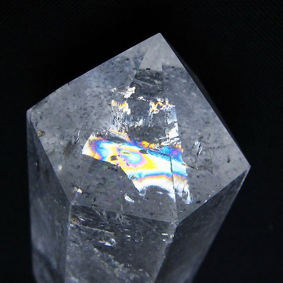 虹入り ヒマラヤ水晶ダブルポイント [t98-2615]