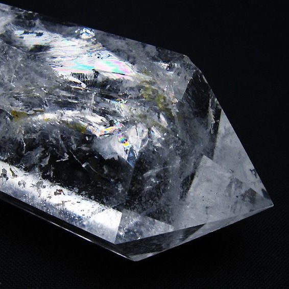 虹入り ヒマラヤ水晶ダブルポイント [t98-2724]