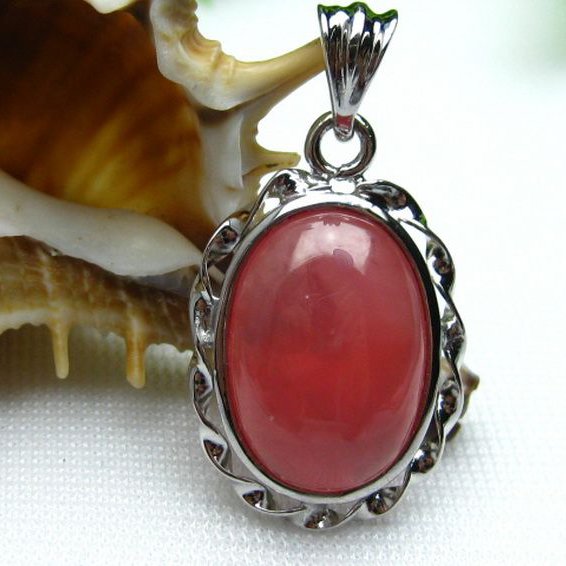 インカローズ ロードクロサイト ペンダント [W12-26]