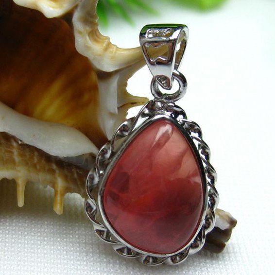 インカローズ ロードクロサイト ペンダント [W12-39]