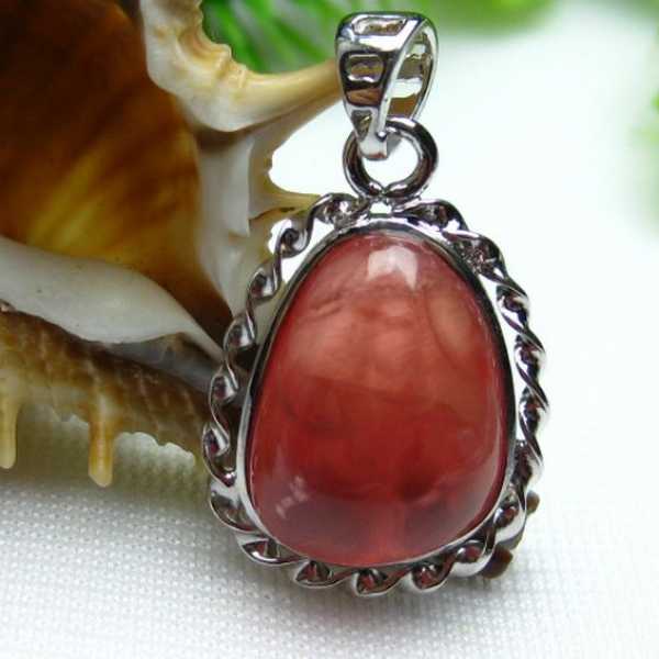 インカローズ ロードクロサイト ペンダント [W12-68]