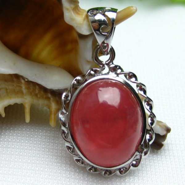 インカローズ ロードクロサイト ペンダント [W12-73]