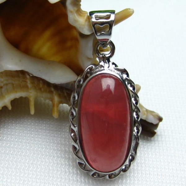 インカローズ ロードクロサイト ペンダント [W12-74]