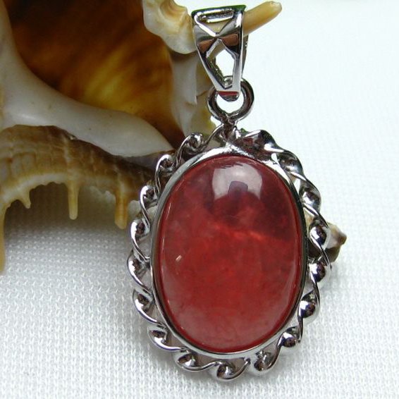 インカローズ ロードクロサイト ペンダント [W12-79]