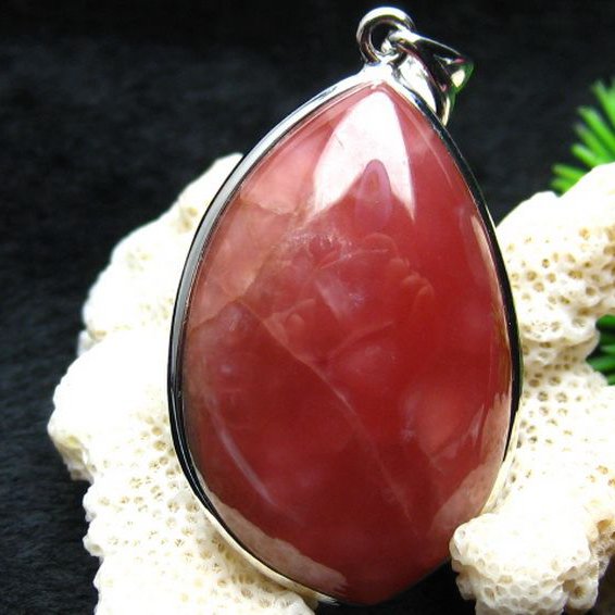 インカローズ ロードクロサイト ペンダント [W13-42]