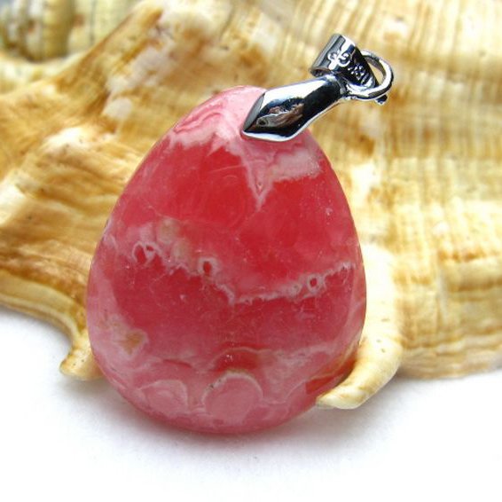 インカローズ ロードクロサイト ペンダント [W14-40]