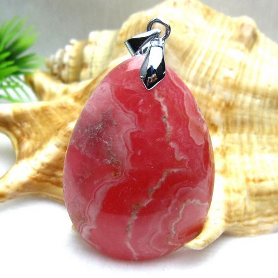 インカローズ ロードクロサイト ペンダント [W14-41]