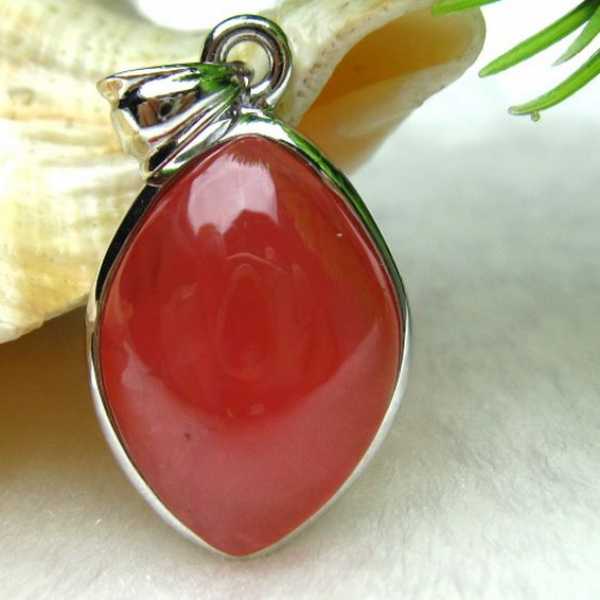 インカローズ ロードクロサイト ペンダント [W9-107]