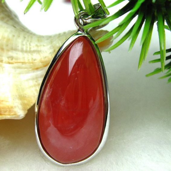 インカローズ ロードクロサイト ペンダント [W9-43]