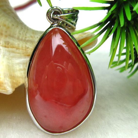 インカローズ ロードクロサイト ペンダント [W9-91]