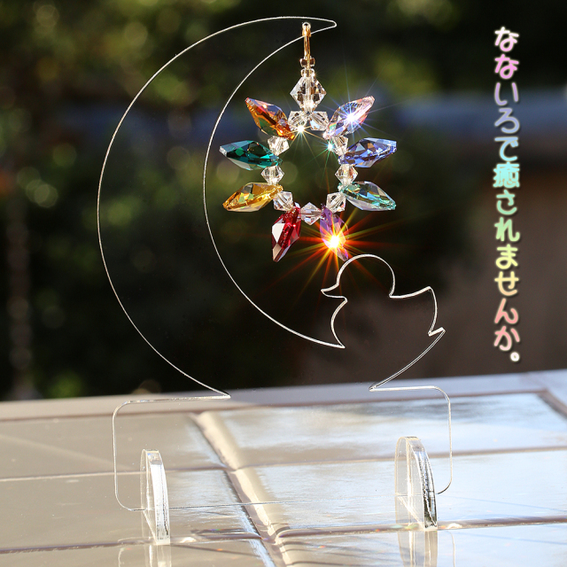アクリルスタンド仕様 ムーン(小) +あひるちゃん SWAROVSKI