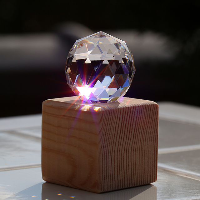 ひな祭り✩.*˚ SWAROVSKIサンキャッチャー 木製スタンド・サンキャッチャー なないろキューブ-Design1