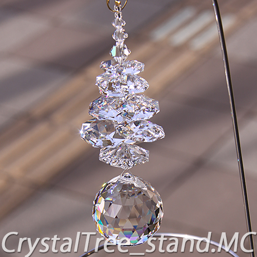 お部屋用サンキャッチャー：クリスタルツリー　クリスタルMID