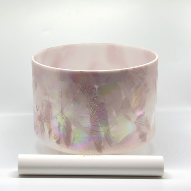 9インチ ロードクロサイト／プラチナ アルケミー・クリスタルボウル