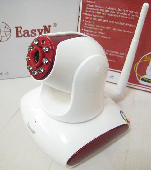 使いやすい屋内用無線IP監視カメラ（UPnp対応、手動設定不要）