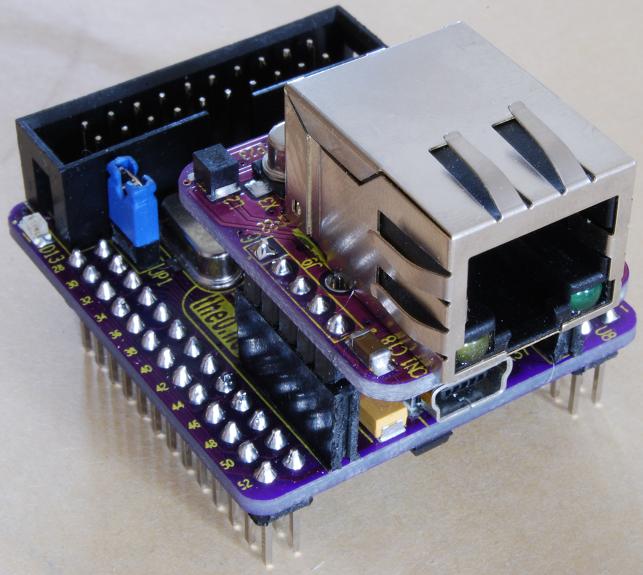 ARM7TDMI/LPC2148+Ethernet(ENC28J60)モジュール