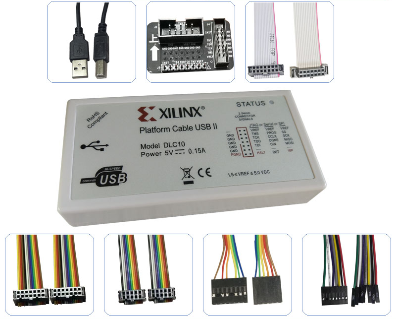 XILINX USBダウンロードケーブル(DLC10)