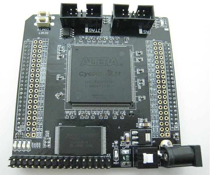 FPGA/CycloneII EP2C8+EPCS16ボード（豊富な資料付き）