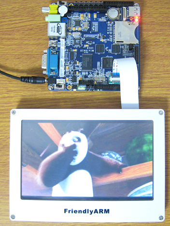 Linux/Android/WinCE/Ubuntu対応マルチ・メディアARM11ボードMini6410+LCD7（１G Nand Flash）