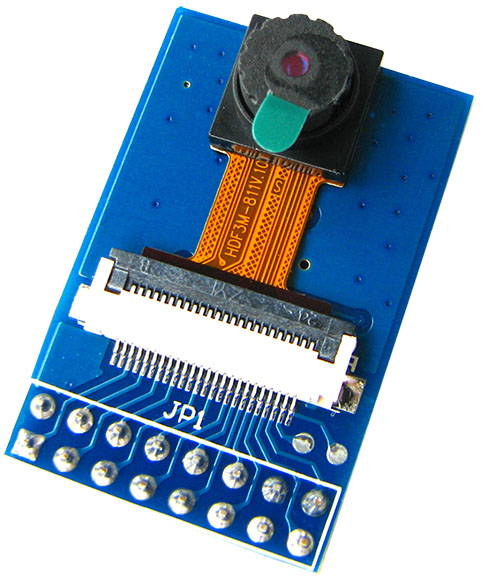 CMOSカメラモジュール（OV2640、200万画素）、STM32F429IGボードと直結可