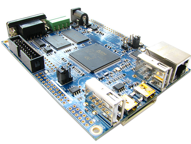 ARM Cortex-M4/STM32F429開発ボード（CMOSカメラモジュール（OV2640、200万画素）と直結可）