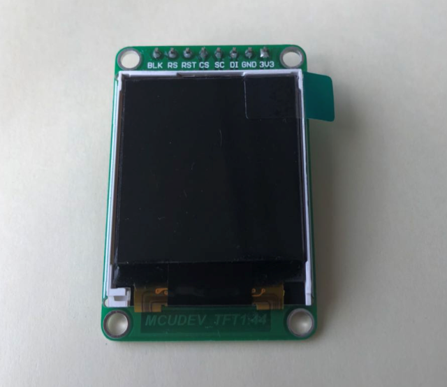 1.44インチ小型TFT液晶モジュール（Mini-STM32ボードと直結可）